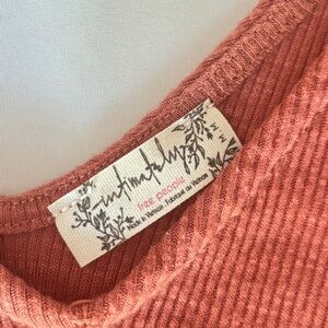 Intimately Free People Super Comfy Loose Fit Tank Top Rhubarb Red Size Medium